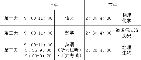 2025年重慶中考考試時間、考試安排相關詳情2025年重慶中考考試時間、考試安排相關詳情